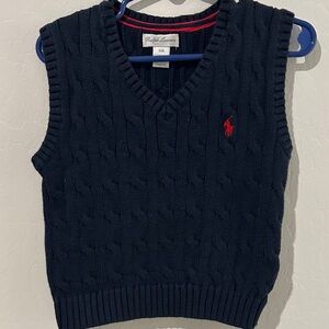 Ralph Lauren Dark Blue V-Neck Sweater Vest boys